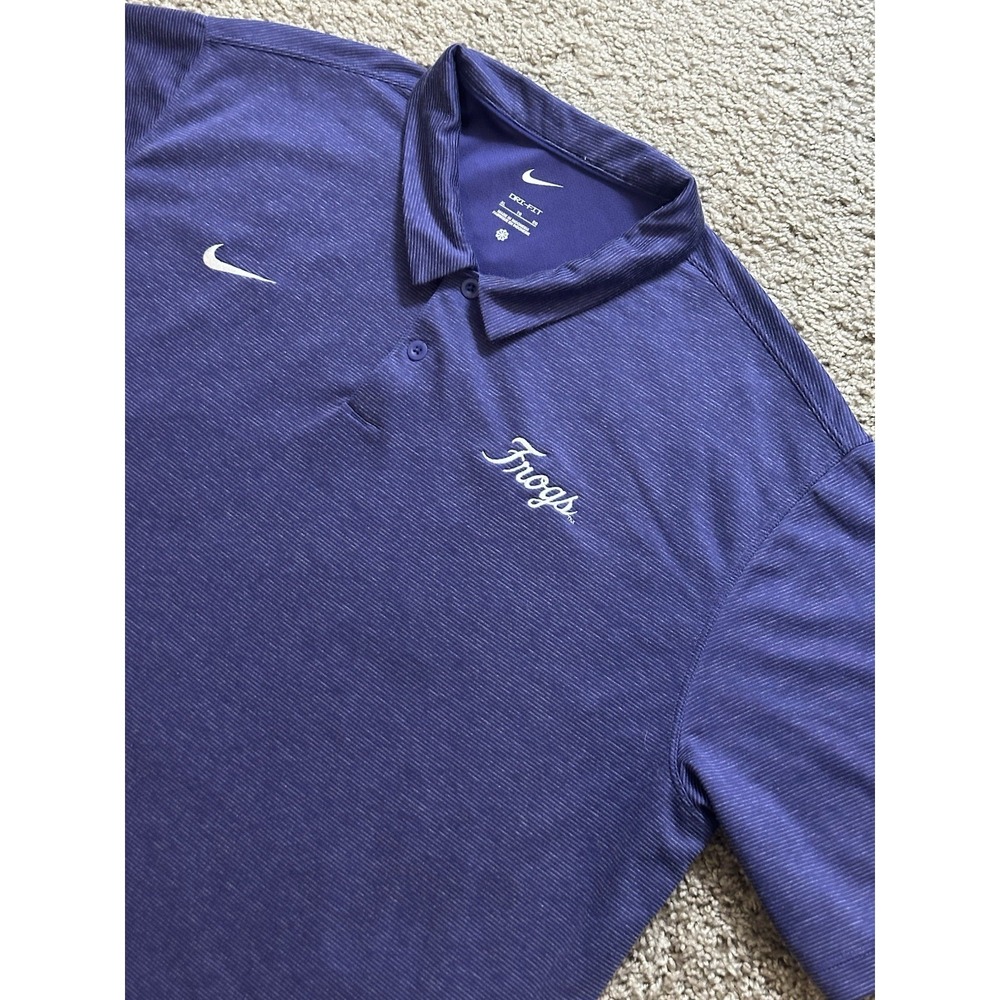 Men's NCAA TCU Horned Frogs Nike Dri Fit Short Sleeve Polo